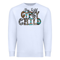 White stay wild gypsy child Premium Sweatshirt - CowhideDigitalArt
