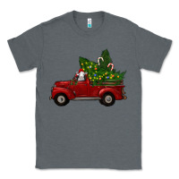 Charcoal Heather Christmas Farm Truck With Baby Sheep Classic Tee - RanaPortraitStore