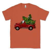 Copper Christmas Farm Truck With Baby Sheep Classic Tee - RanaPortraitStore