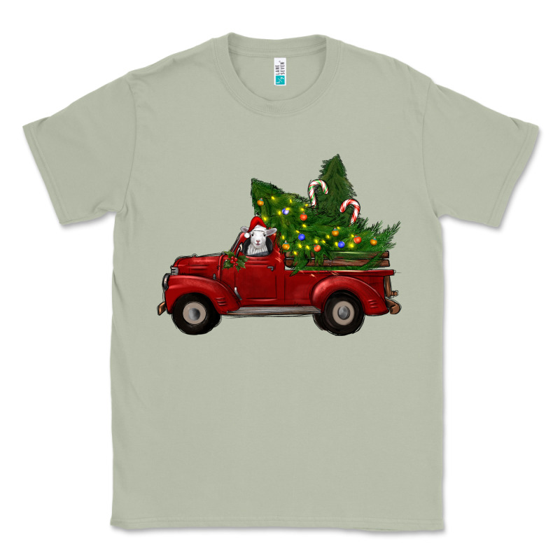 Christmas Farm Truck With Baby Sheep Classic Tee by RanaPortraitStore | Teevron