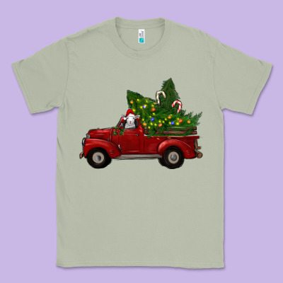 Christmas Farm Truck With Baby Sheep Classic Tee Designed By Ranaportraitstore