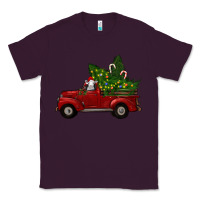 Plum Christmas Farm Truck With Baby Sheep Classic Tee - RanaPortraitStore