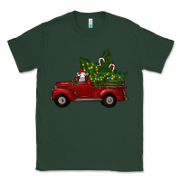 Sports Green Christmas Farm Truck With Baby Sheep Classic Tee - RanaPortraitStore