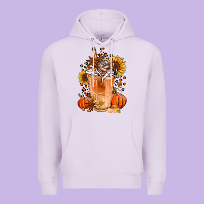 Pumpkin Spice Ice Latte Premium Hoodie Designed By Jasminsmagicworld
