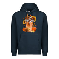 Navy pumpkin spice ice latte Premium Hoodie - Jasminsmagicworld