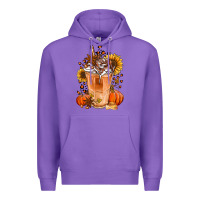 Purple pumpkin spice ice latte Premium Hoodie - Jasminsmagicworld