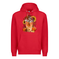 Red pumpkin spice ice latte Premium Hoodie - Jasminsmagicworld