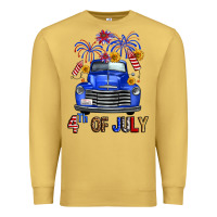 Antique Gold western fourth of july truck Premium Sweatshirt - FaDigitalArtStudio