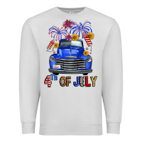 Dove Grey western fourth of july truck Premium Sweatshirt - FaDigitalArtStudio