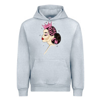 Heather Grey yas queen Urban Hoodie - MaliasSmallBusiness