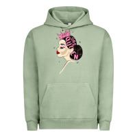 Pigment Oil Green yas queen Urban Hoodie - MaliasSmallBusiness