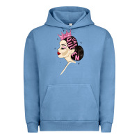 Pigment Pebble Blue yas queen Urban Hoodie - MaliasSmallBusiness