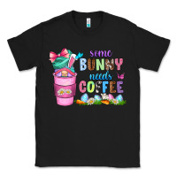 Black some bunny needs coffee with gnomes Classic Tee - Zillion Design Studio