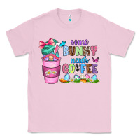 Bubblegum Pink some bunny needs coffee with gnomes Classic Tee - Zillion Design Studio