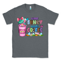 Charcoal Heather some bunny needs coffee with gnomes Classic Tee - Zillion Design Studio