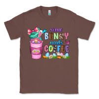 Chestnut some bunny needs coffee with gnomes Classic Tee - Zillion Design Studio