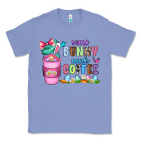 Colony Blue some bunny needs coffee with gnomes Classic Tee - Zillion Design Studio