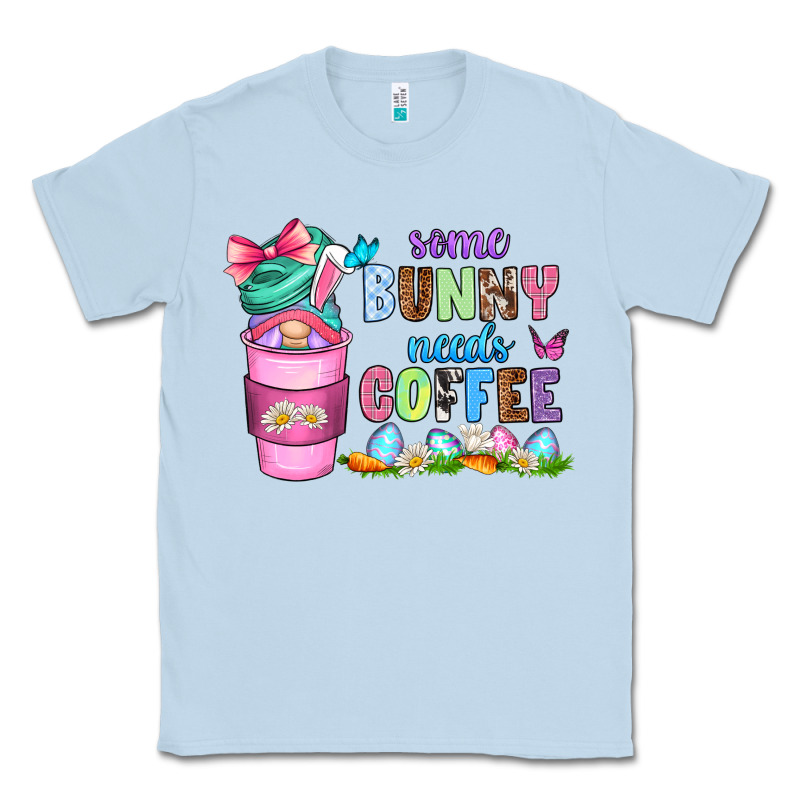 Some Bunny Needs Coffee With Gnomes Classic Tee by Zillion Design Studio | Teevron