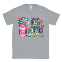 Heather Grey some bunny needs coffee with gnomes Classic Tee - Zillion Design Studio