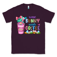 Plum some bunny needs coffee with gnomes Classic Tee - Zillion Design Studio