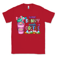 Red some bunny needs coffee with gnomes Classic Tee - Zillion Design Studio