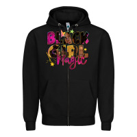 Black black girl magic Zipper Hoodie - Zillion Design Studio