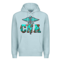 Blue Mist western nurse certified nurse assistant medilcal symbol Premium Hoodie - BarkalooDesign