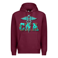 Burgundy western nurse certified nurse assistant medilcal symbol Premium Hoodie - BarkalooDesign