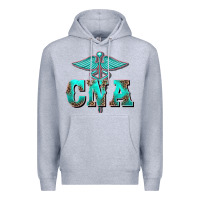 Heather Grey western nurse certified nurse assistant medilcal symbol Premium Hoodie - BarkalooDesign