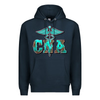 Navy western nurse certified nurse assistant medilcal symbol Premium Hoodie - BarkalooDesign