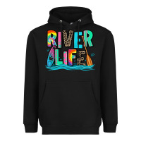 Black river life kayaking Heavyweight Hoodie - Zillion Design Studio