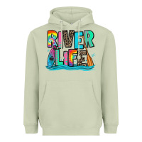 Matcha river life kayaking Heavyweight Hoodie - Zillion Design Studio