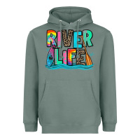 Sage river life kayaking Heavyweight Hoodie - Zillion Design Studio