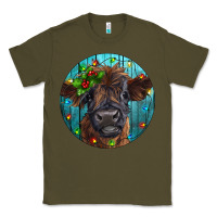 Army Green Calf Christmas Classic Tee - RanaPortraitStore