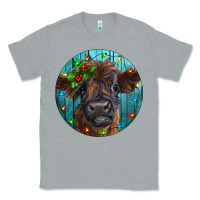 Heather Grey Calf Christmas Classic Tee - RanaPortraitStore