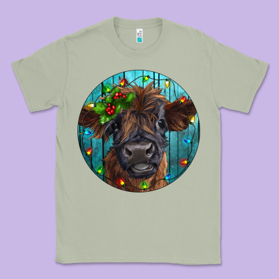 Calf Christmas Classic Tee Designed By Ranaportraitstore