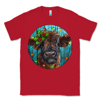 Red Calf Christmas Classic Tee - RanaPortraitStore