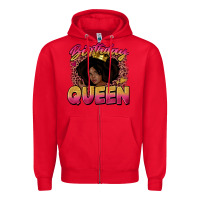 Red birthday queen Zipper Hoodie - Zillion Design Studio