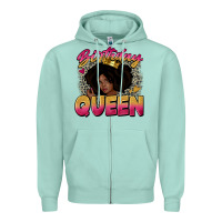 Seafoam birthday queen Zipper Hoodie - Zillion Design Studio