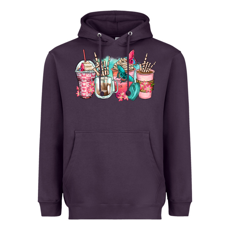 Rock Hand Coffee Cups Heavyweight Hoodie by Zillion Design Studio | Teevron