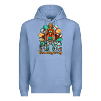 Colony Blue my first thanksgiving turkey Premium Hoodie - Jasminsmagicworld