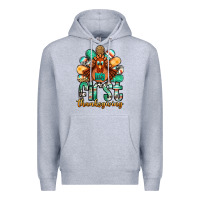 Heather Grey my first thanksgiving turkey Premium Hoodie - Jasminsmagicworld