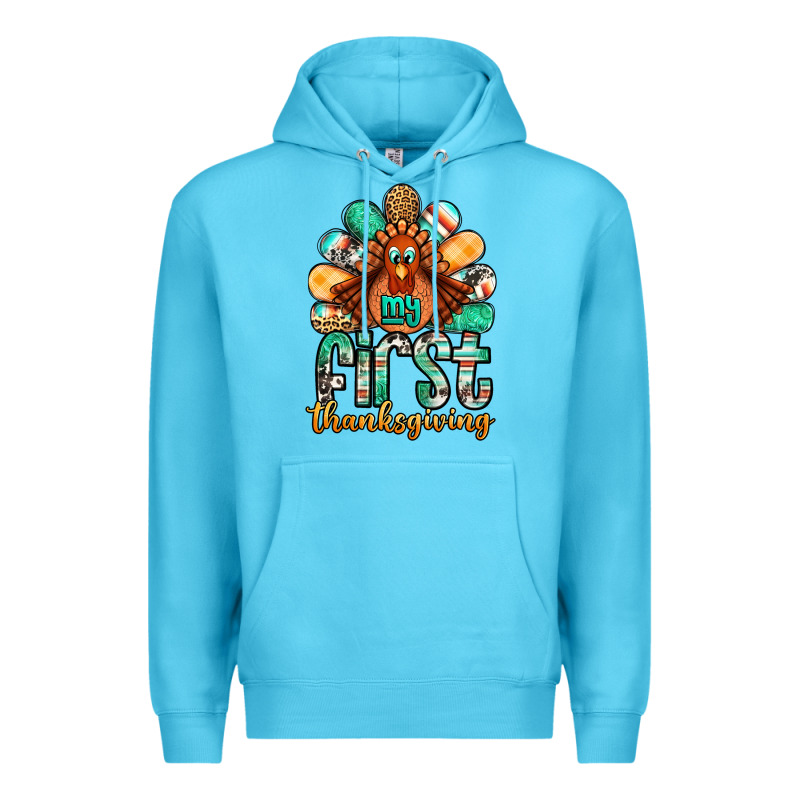 My First Thanksgiving Turkey Premium Hoodie by Jasminsmagicworld | Teevron