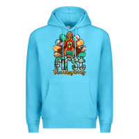 Ocean Blue my first thanksgiving turkey Premium Hoodie - Jasminsmagicworld