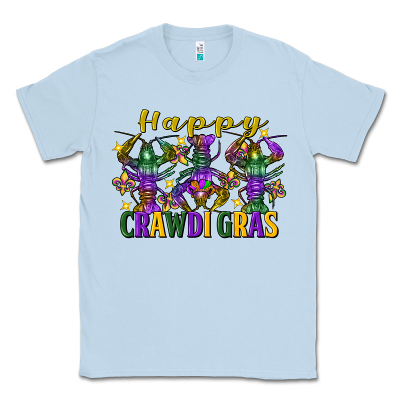 Happy Crawdi Gras Mardi Gras Crawfish Classic Tee by FaDigitalArtStudio | Teevron