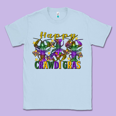 Happy Crawdi Gras Mardi Gras Crawfish Classic Tee Designed By Fadigitalartstudio