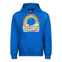 Cobalt beautiful day to respect pronouns Urban Hoodie - MaliasSmallBusiness