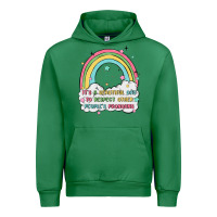 Emerald beautiful day to respect pronouns Urban Hoodie - MaliasSmallBusiness
