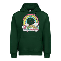 Forest Green beautiful day to respect pronouns Urban Hoodie - MaliasSmallBusiness