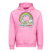 Fuchsia Pink beautiful day to respect pronouns Urban Hoodie - MaliasSmallBusiness